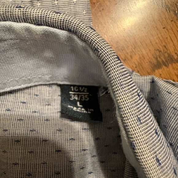 Nautica Light Gray Men's Dress Shirt - Picture 2 of 3